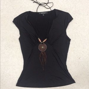 Rampage bodycon slinky top southwest jewel